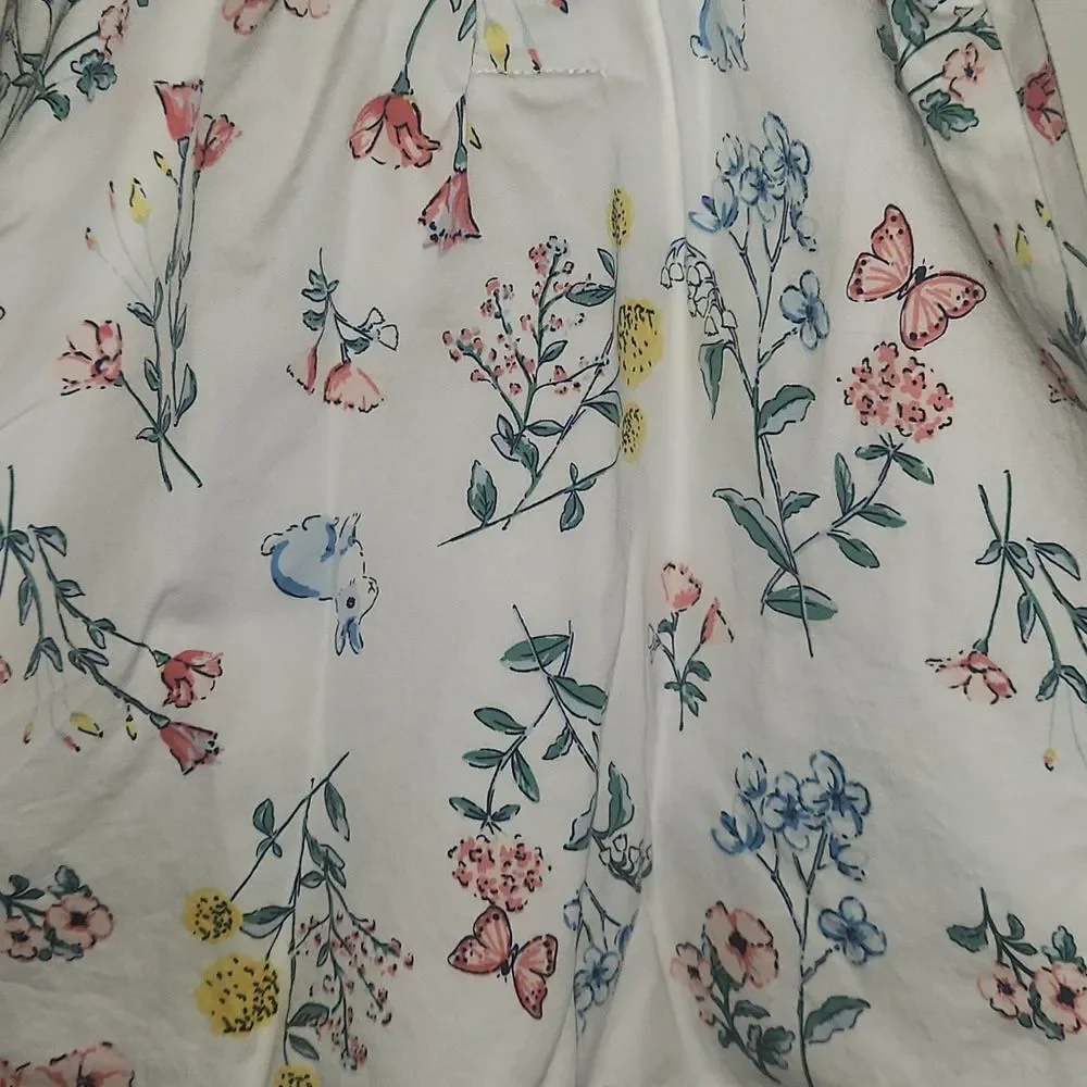 (3 ITEMS FOR $25)Carter's White Floral Dress Size 12 Months